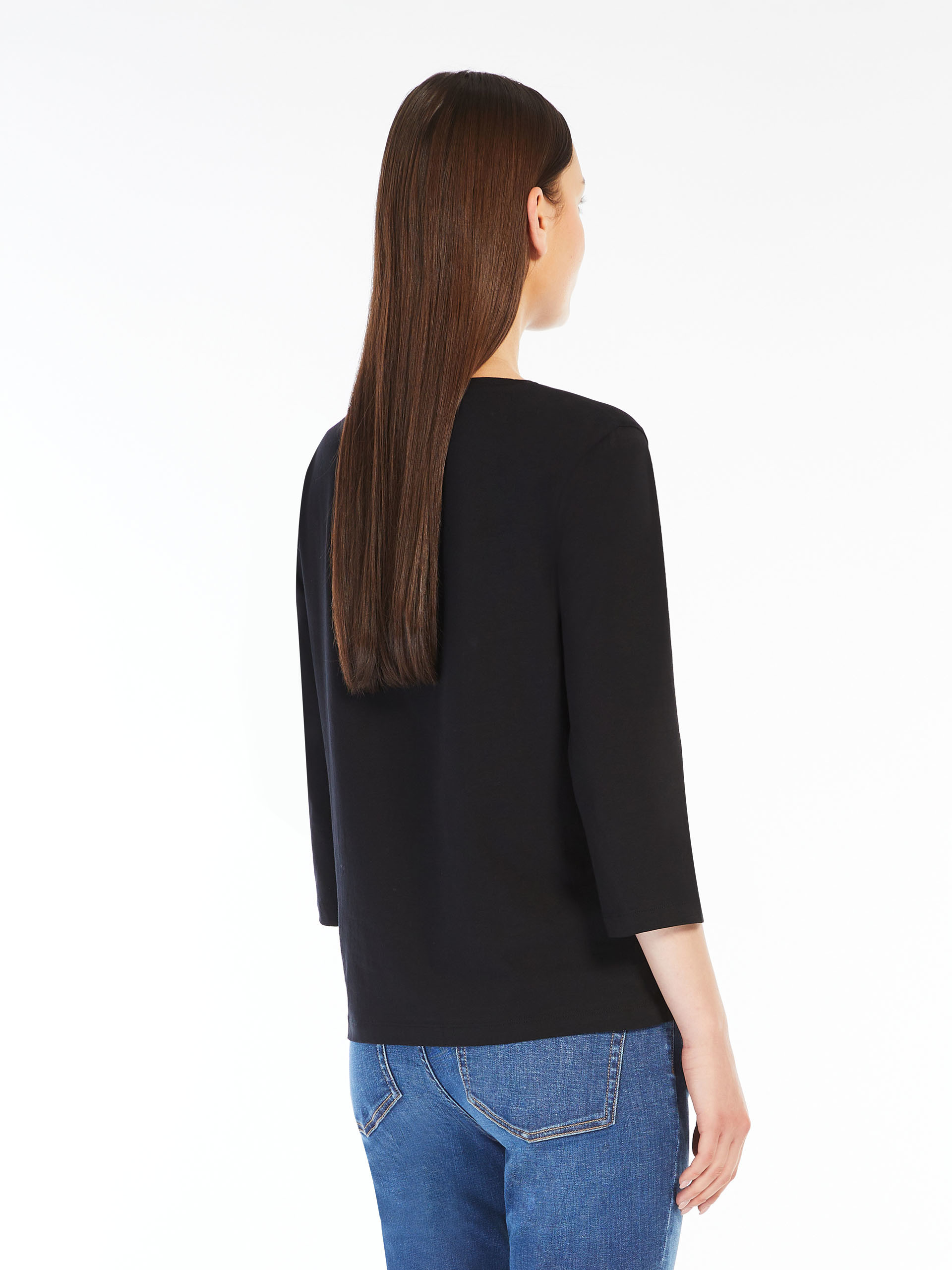 Weekend Max Mara Long Sleeved T-shirt In Black