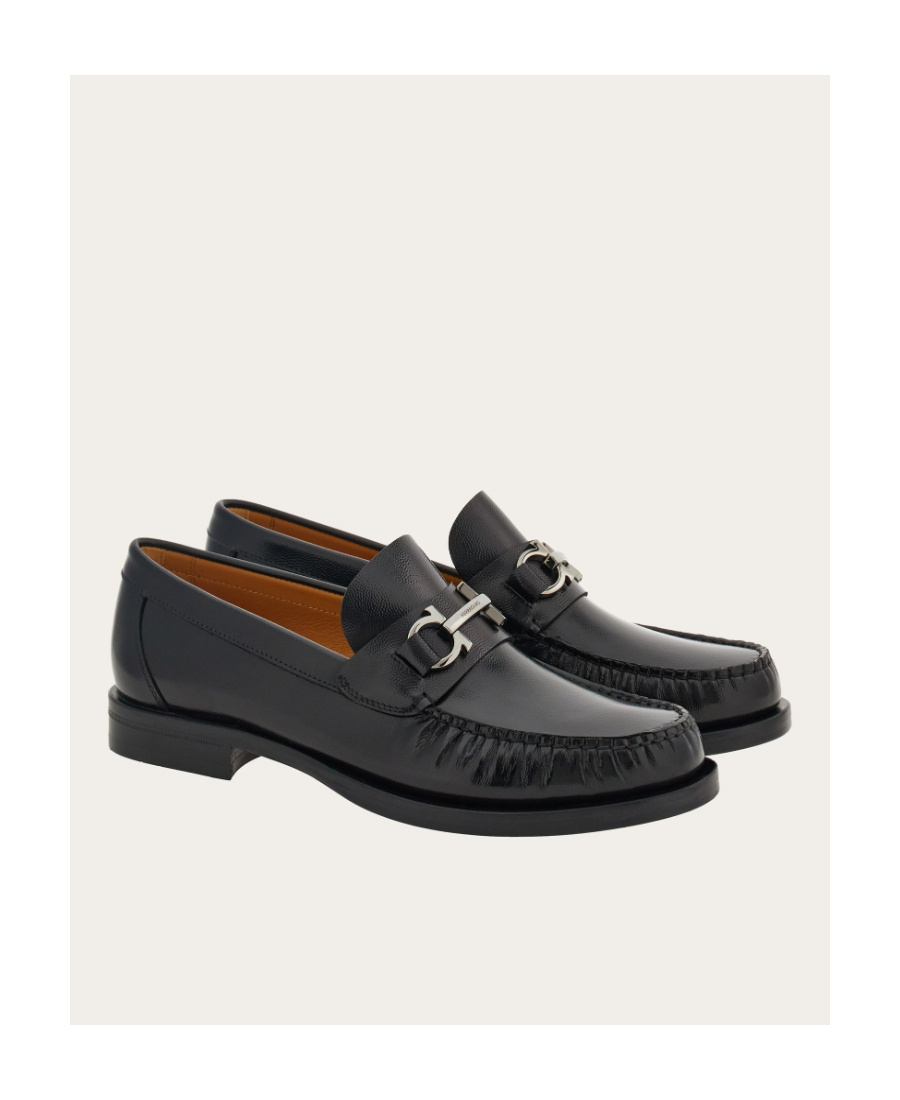Ferragamo Men Mocassini British Gancini In Black
