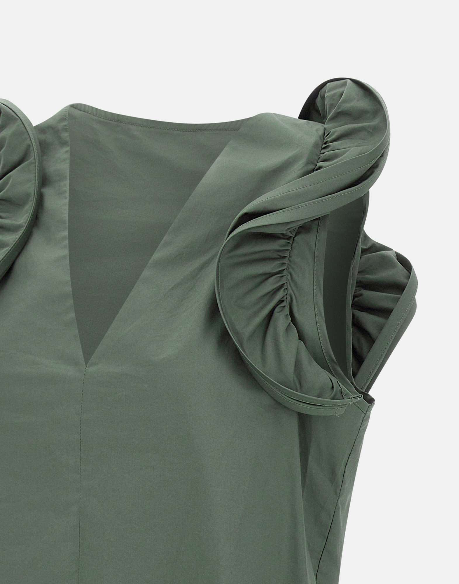 Kaos Ruffled Blouse In Green