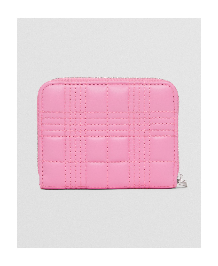 Burberry Lola Quilted Wallet In Pink