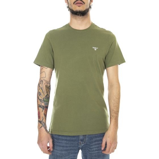 BARBOUR LOGO-EMBROIDERED COTTON T-SHIRT