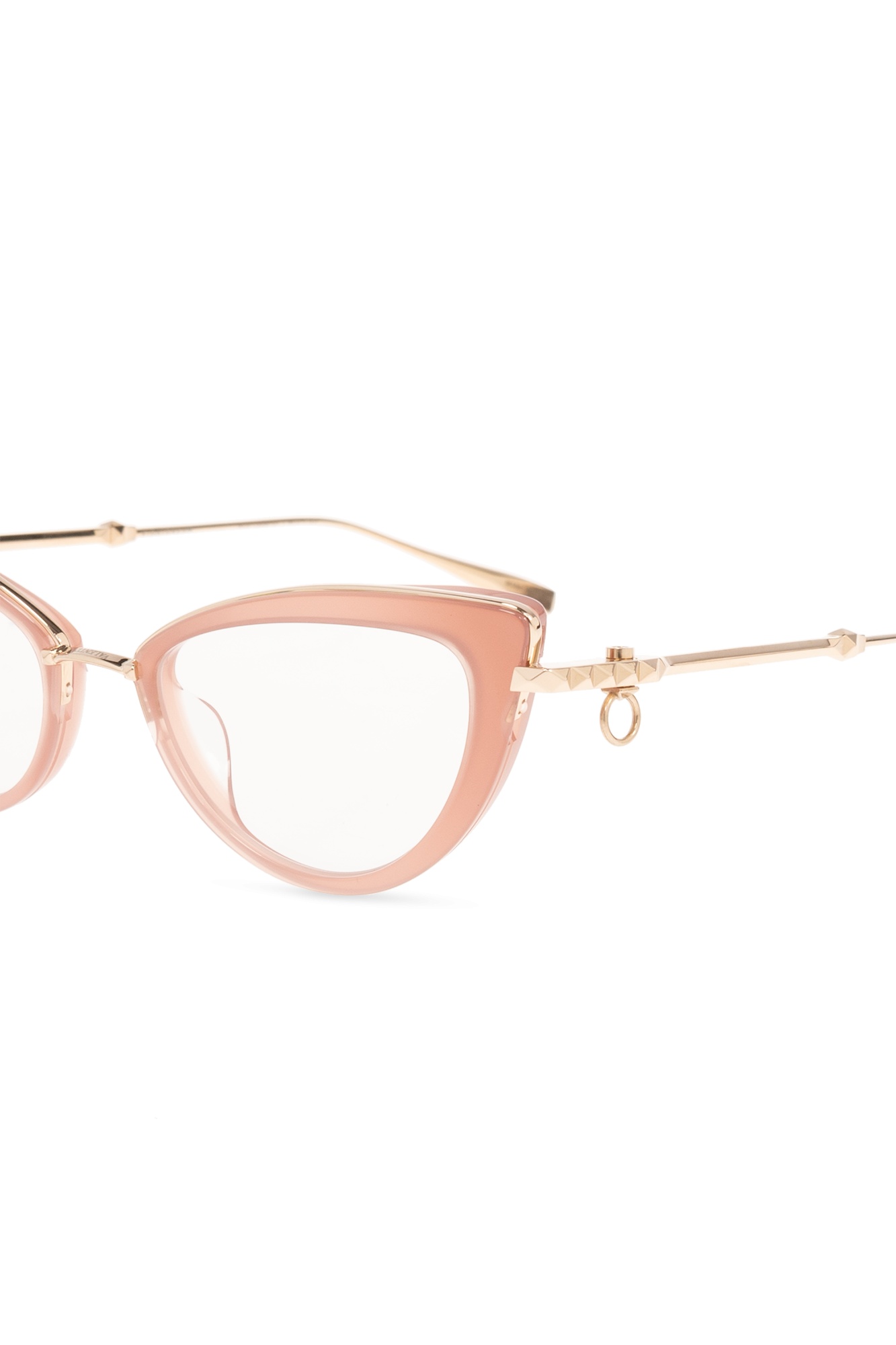 Valentino Cat's Eye Flat Lens In Nude