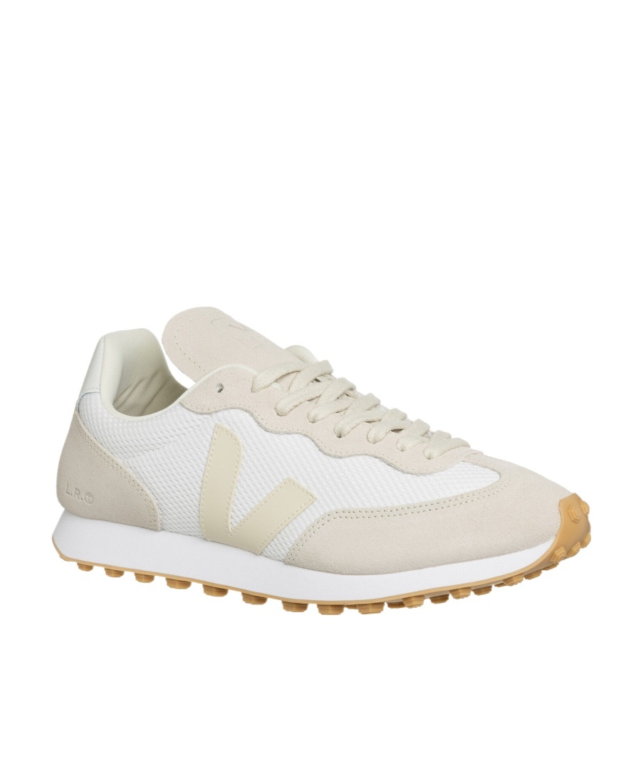 Veja Two-tones Polyester And Suede Rio Branco Sneakers In White