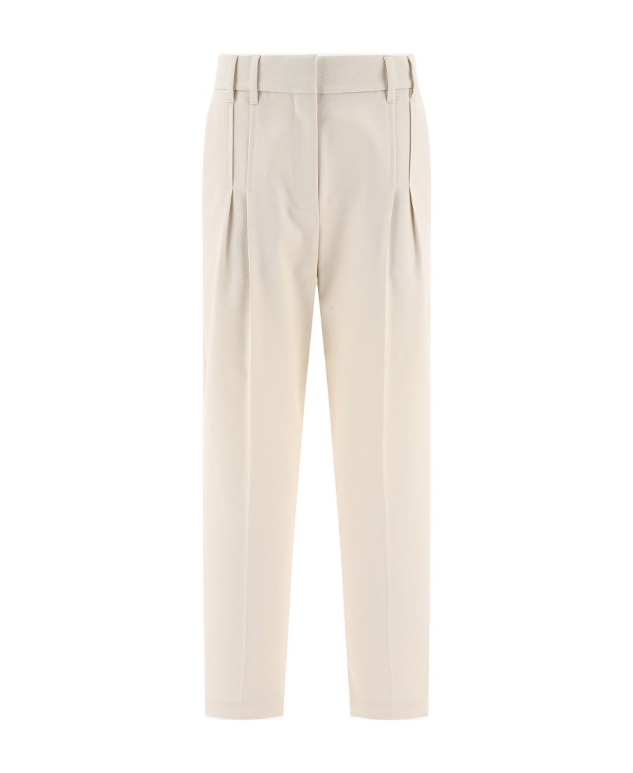 Brunello Cucinelli Cropped Cotton Trousers