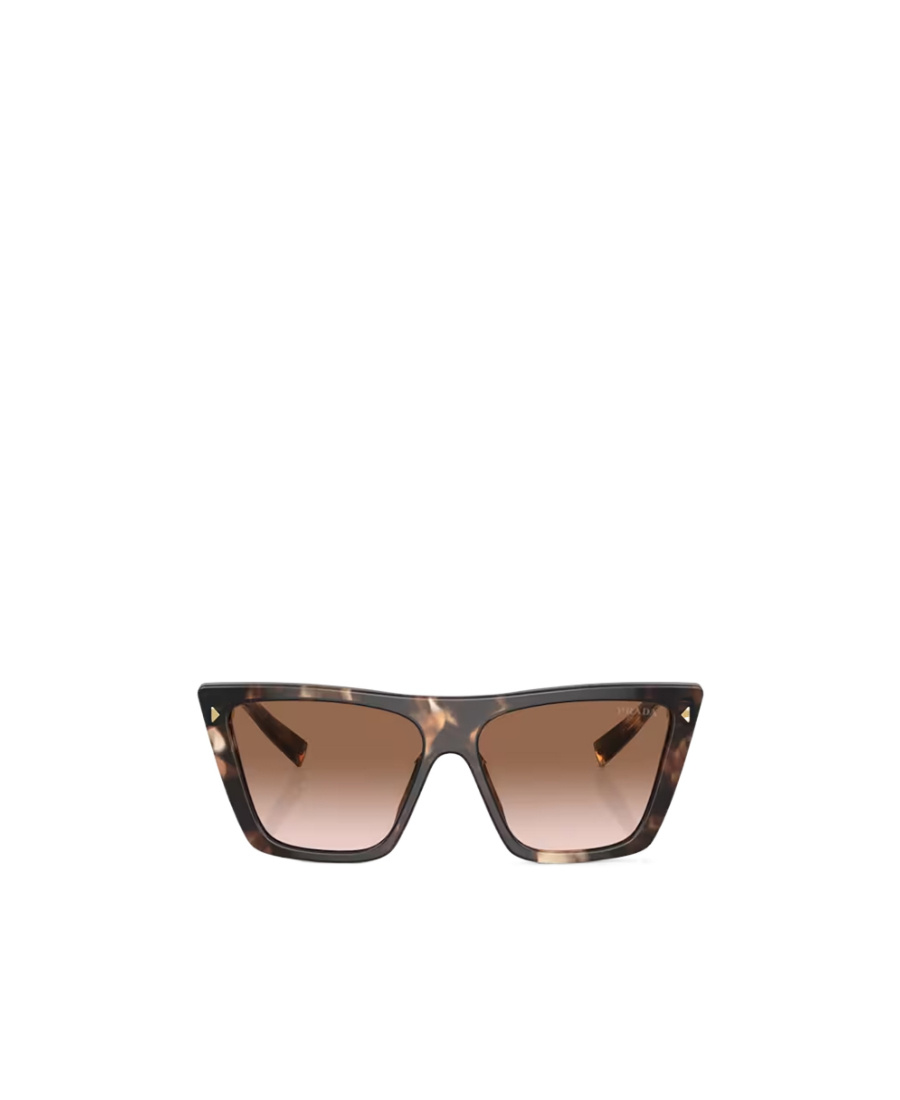 Prada Square-frame Tortoiseshell-effect Sunglasses In Brown