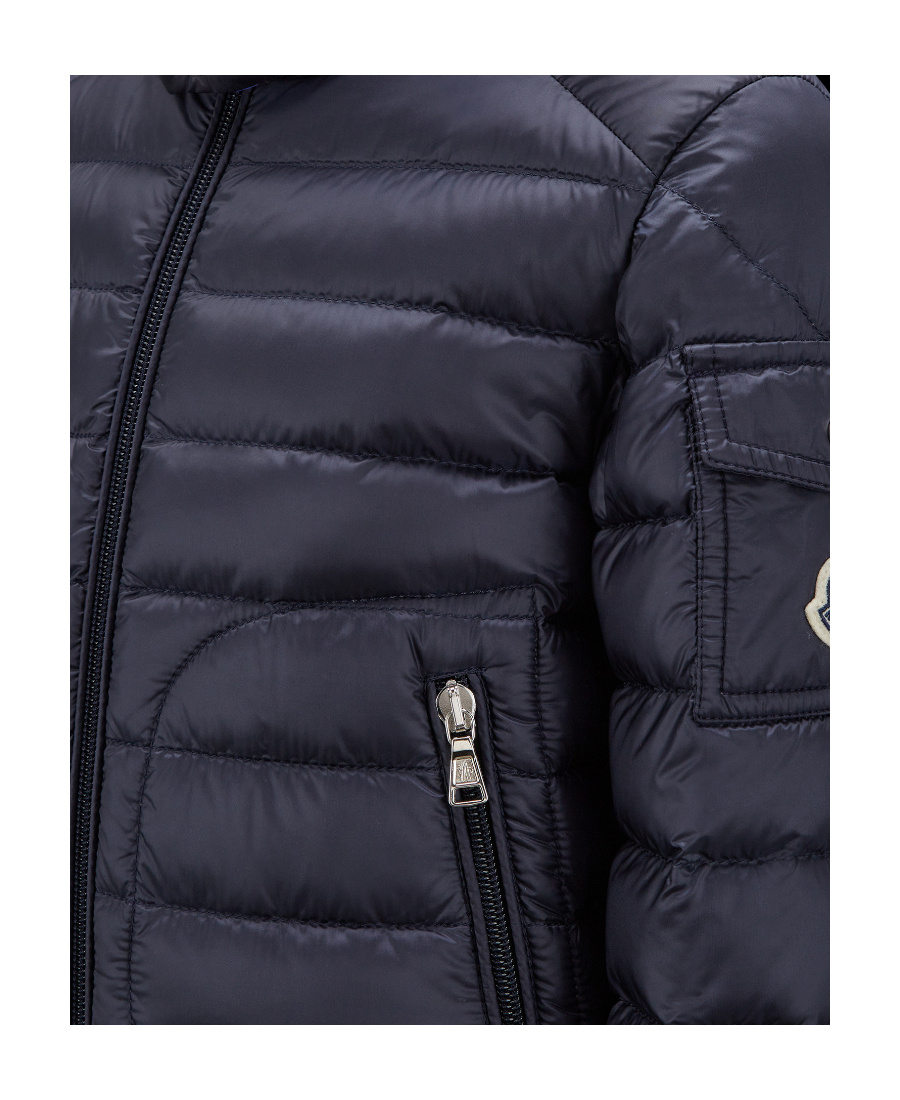 Moncler Laurus Padded Hooded Jacket In Blue