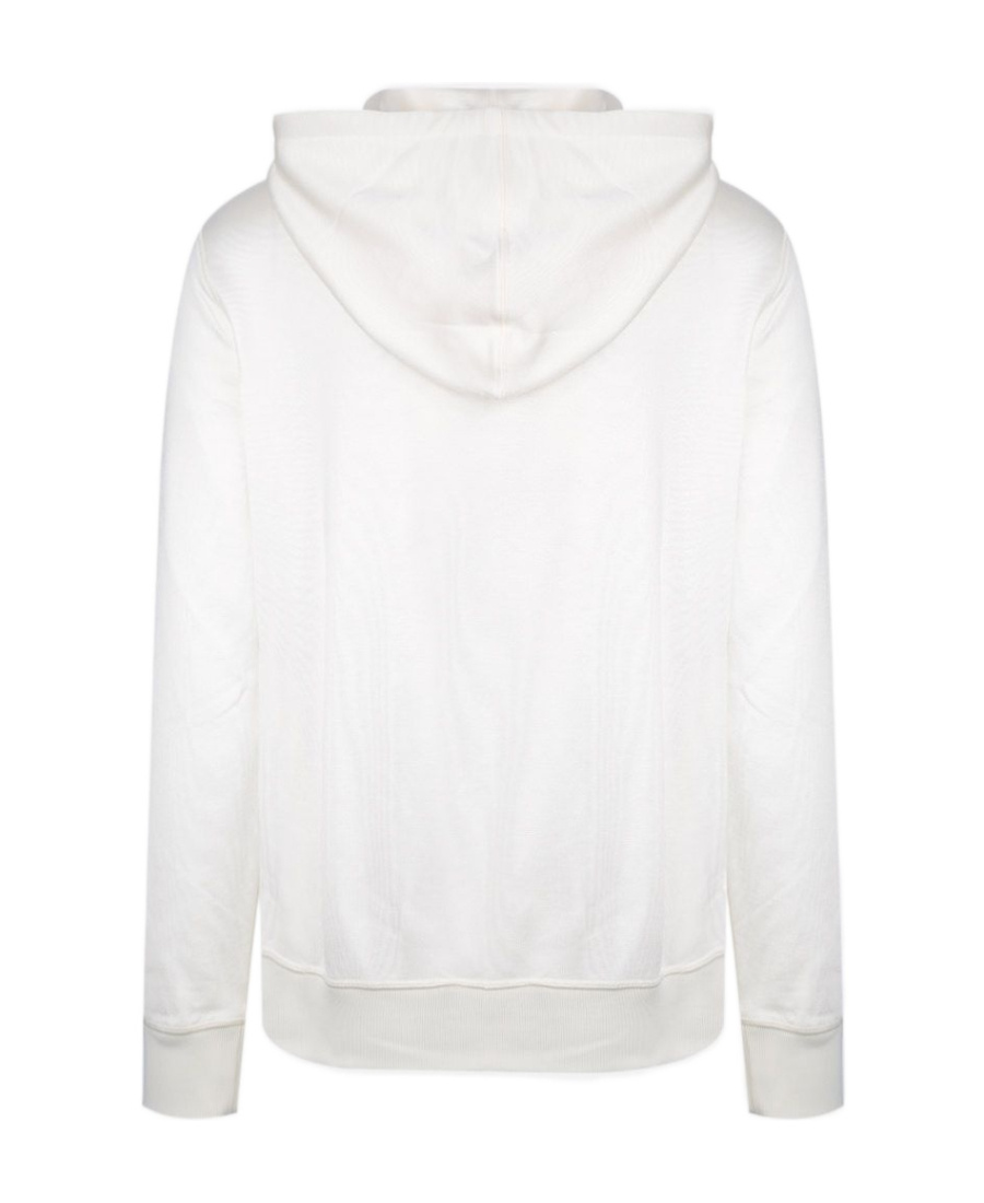 Alexander Mcqueen Printed Hooded Sweatshirt In White