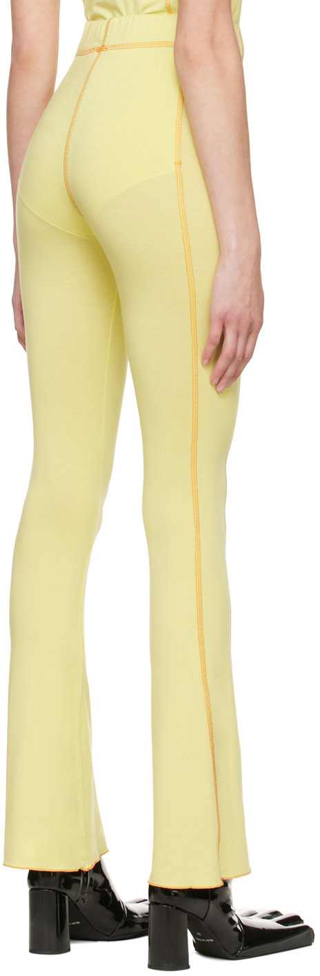 Avavav Elastic Waist Casual Pants In Nude
