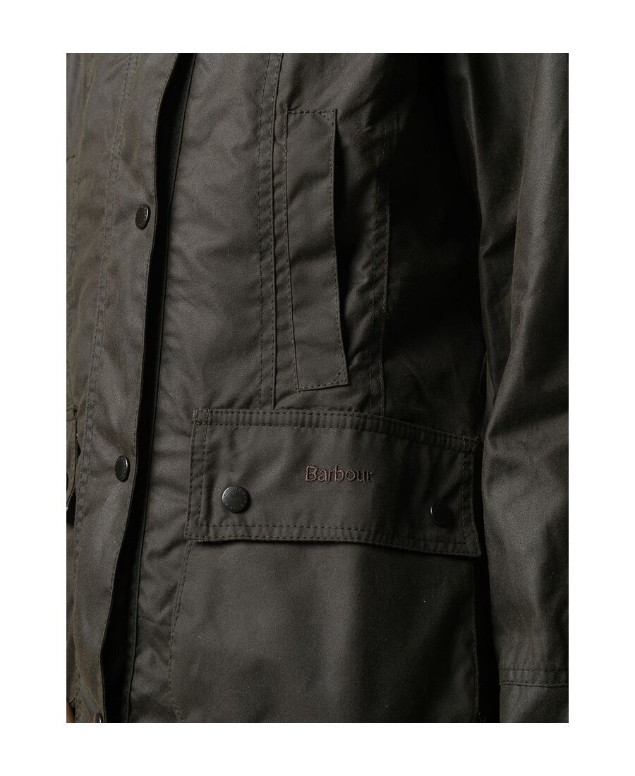 Barbour Beadnell Waxed Casual Jacket In Black