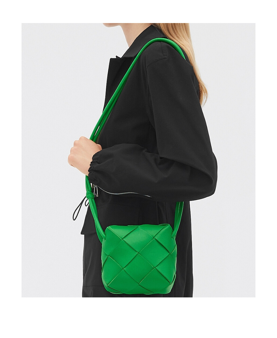 Bottega Veneta Mini Cassette Bag In Green