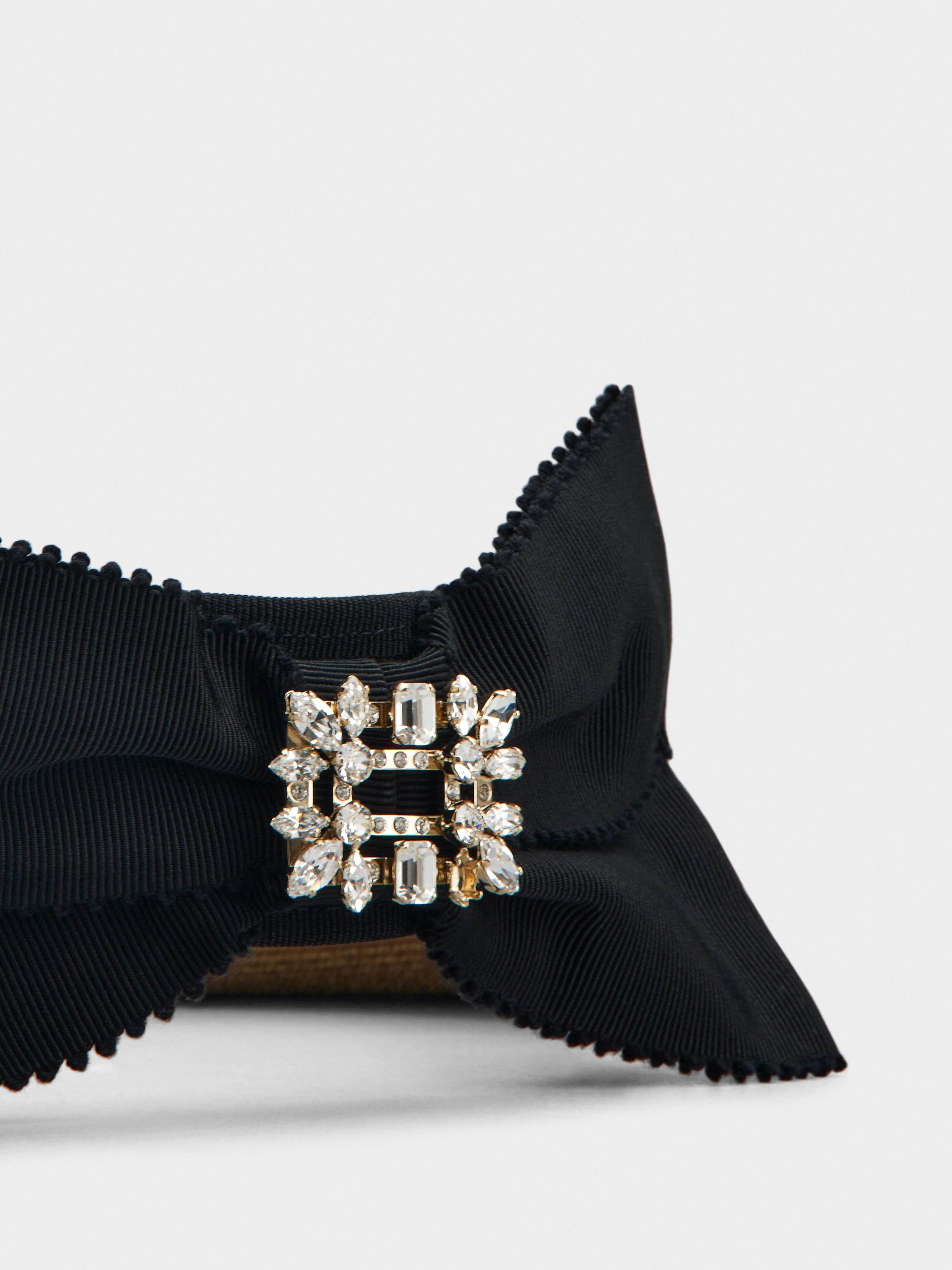 Roger Vivier Buckle A Sunshade Hat In Brown