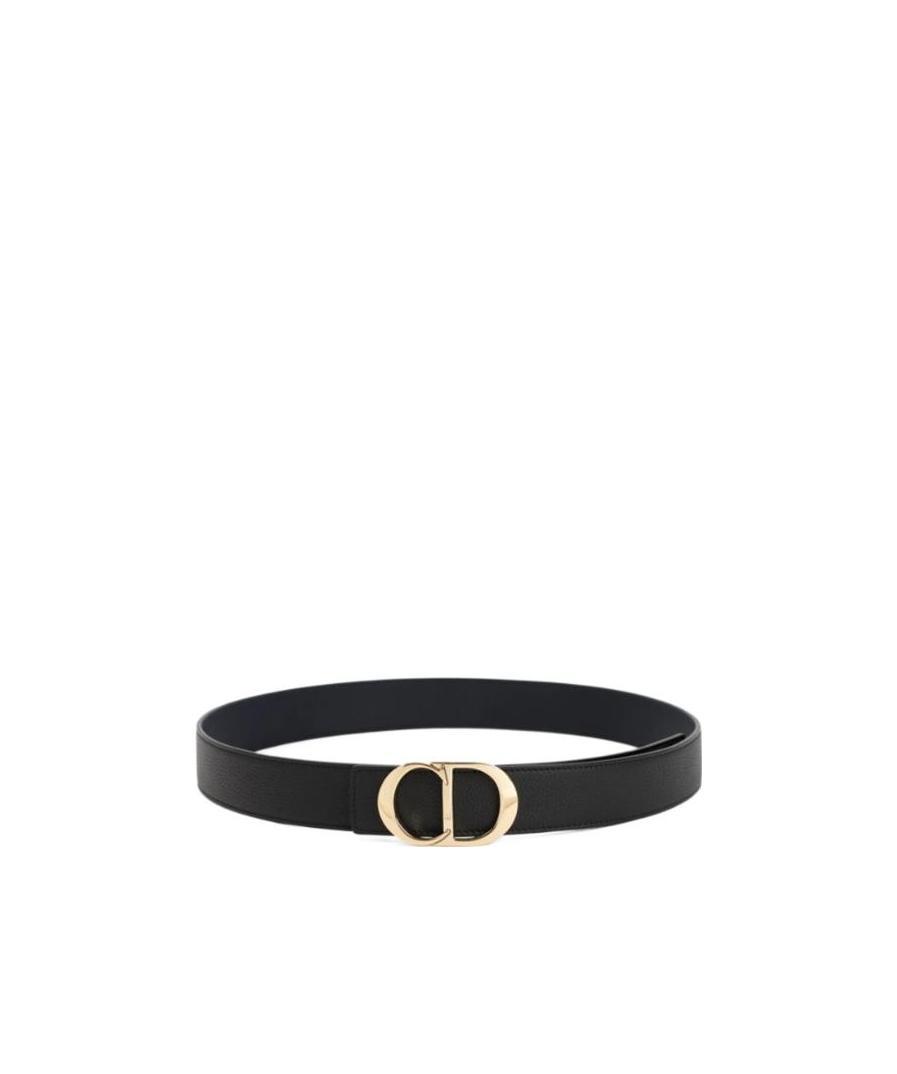 Dior Logo Buckle Belt In Black