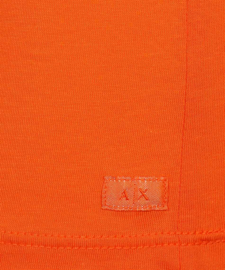 Armani Exchange V-collar Short-sleeved T-shirt In Orange