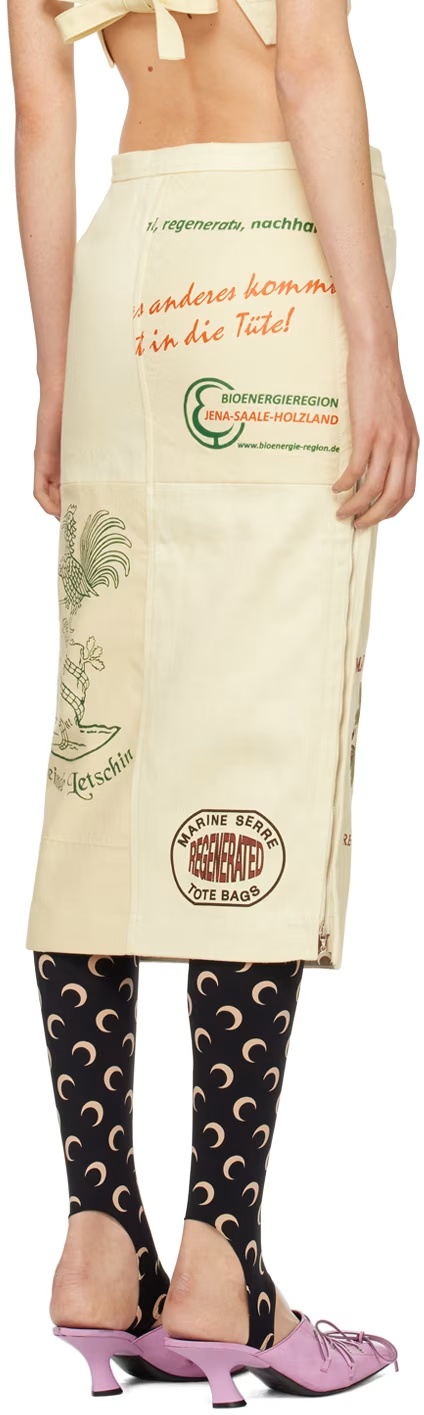 MARINE SERRE ZIPPER POCKET SKIRT 