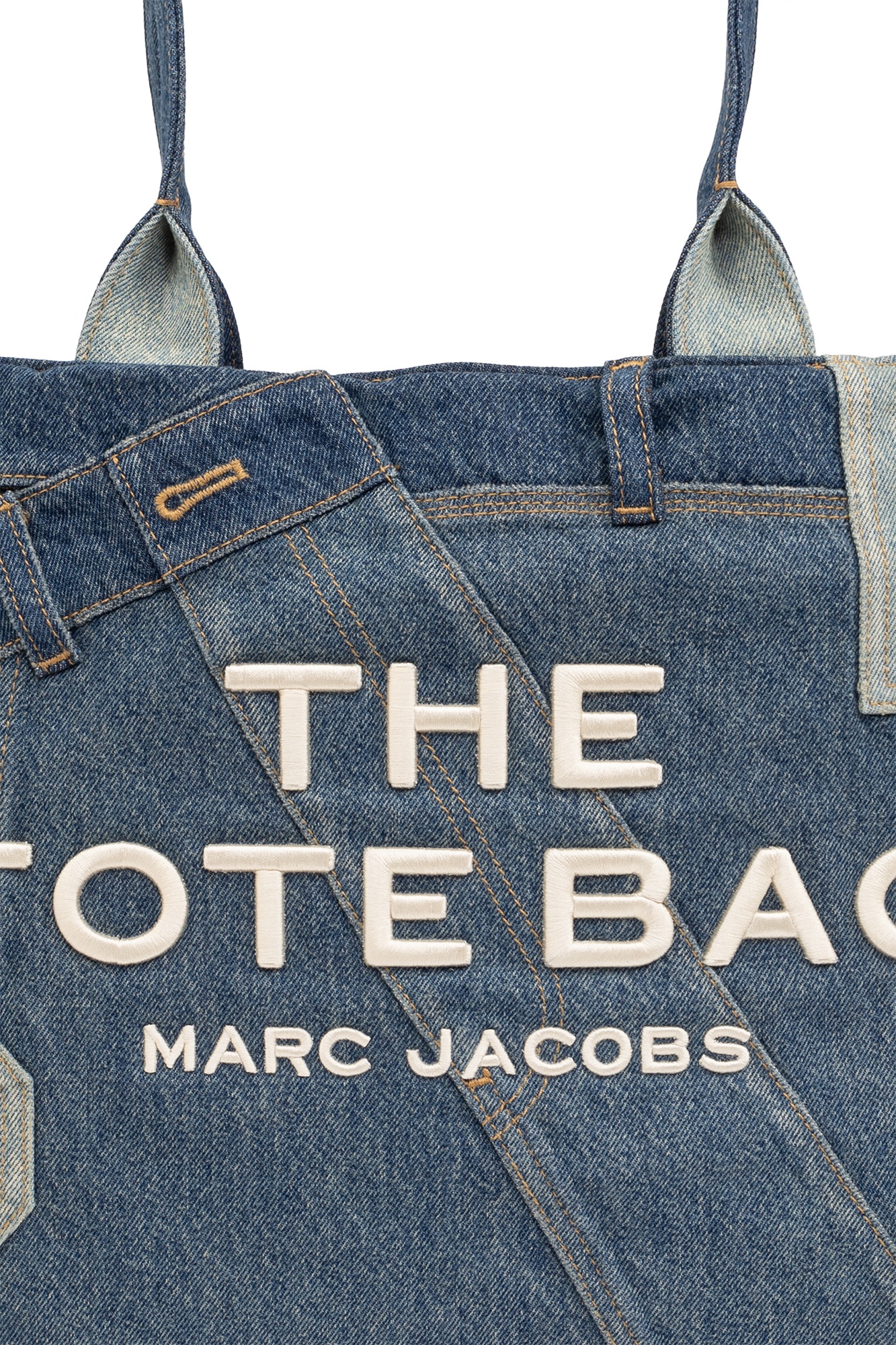 Marc Jacobs The Large Denim Tote Bag In Blue