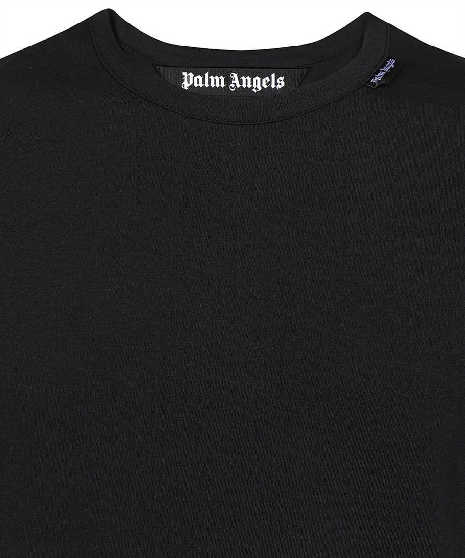 Palm Angels Logo-tag Round-neck T-shirt In Black