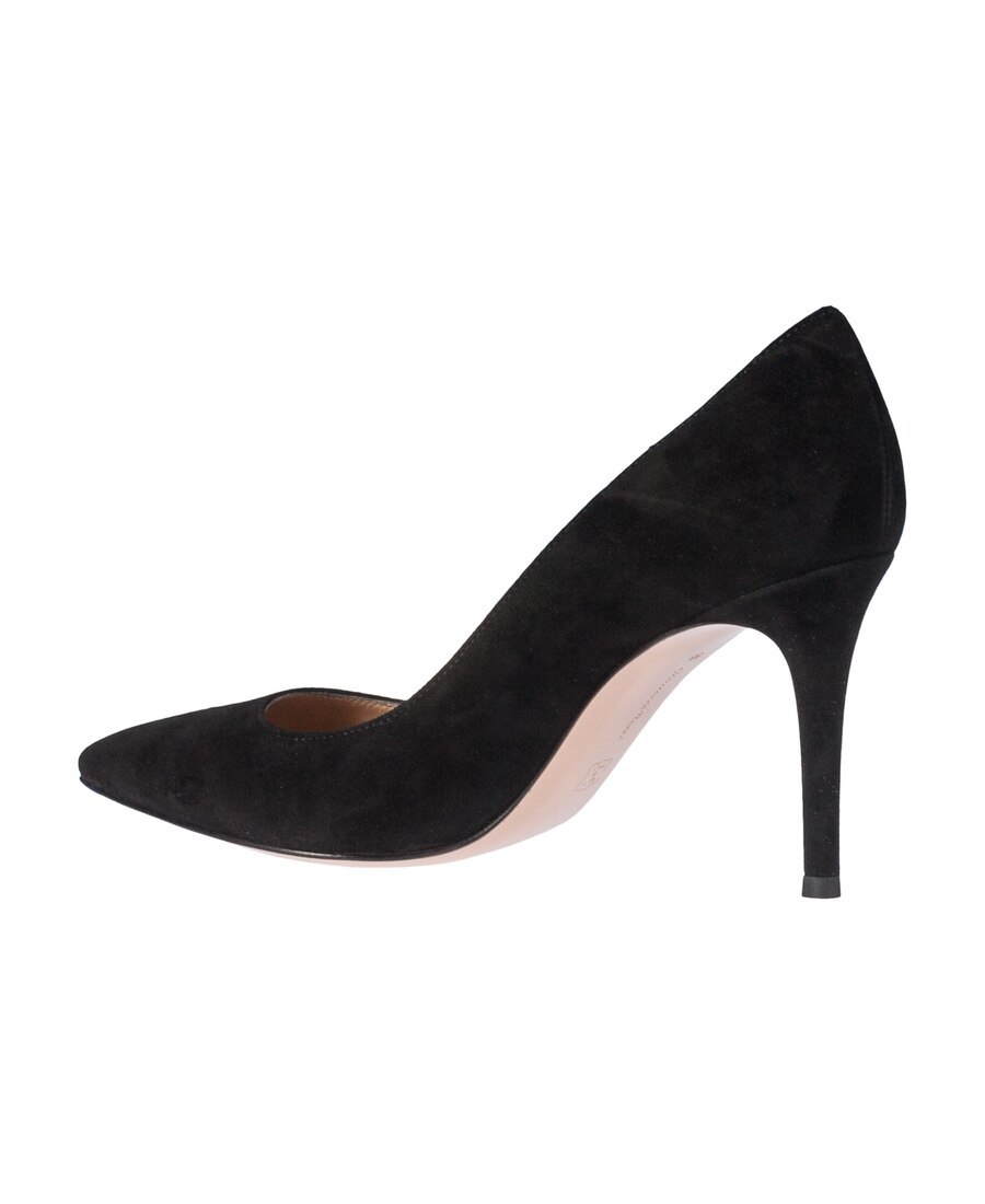Gianvito Rossi Black Suede High Heel Pumps In Black