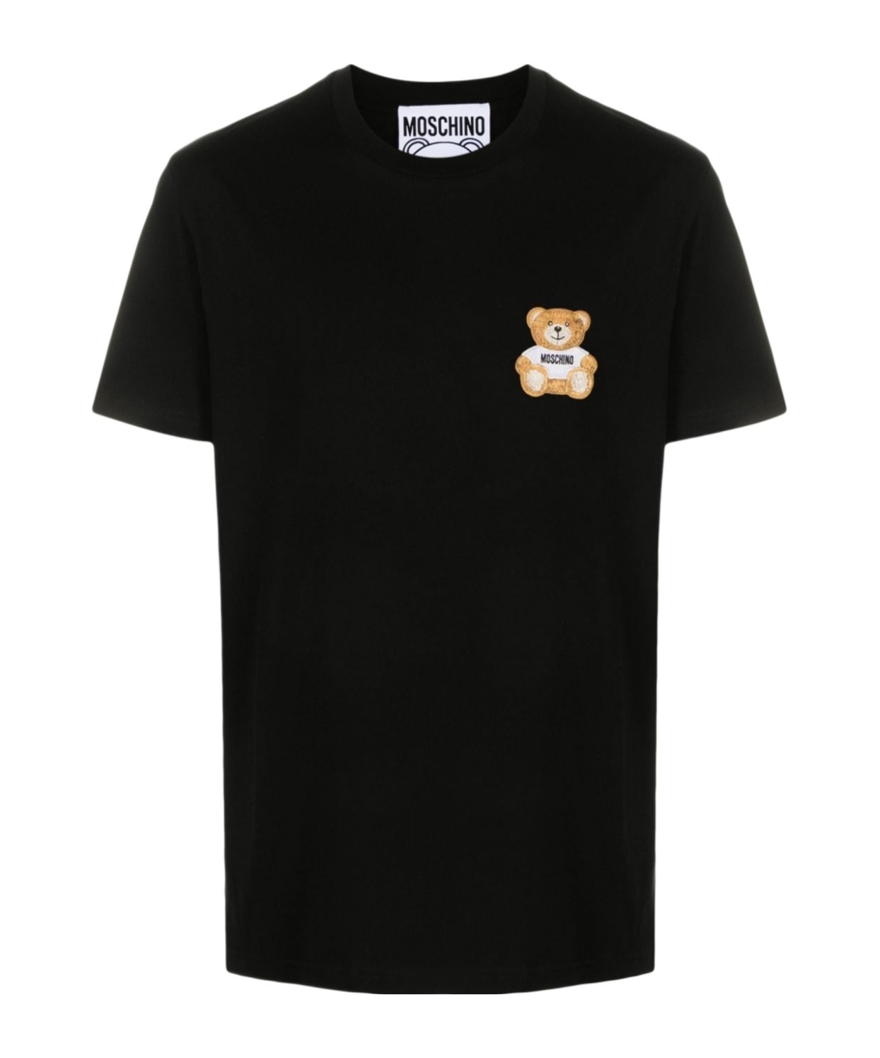 Moschino Teddy Bear Patch T-shirt With In Black