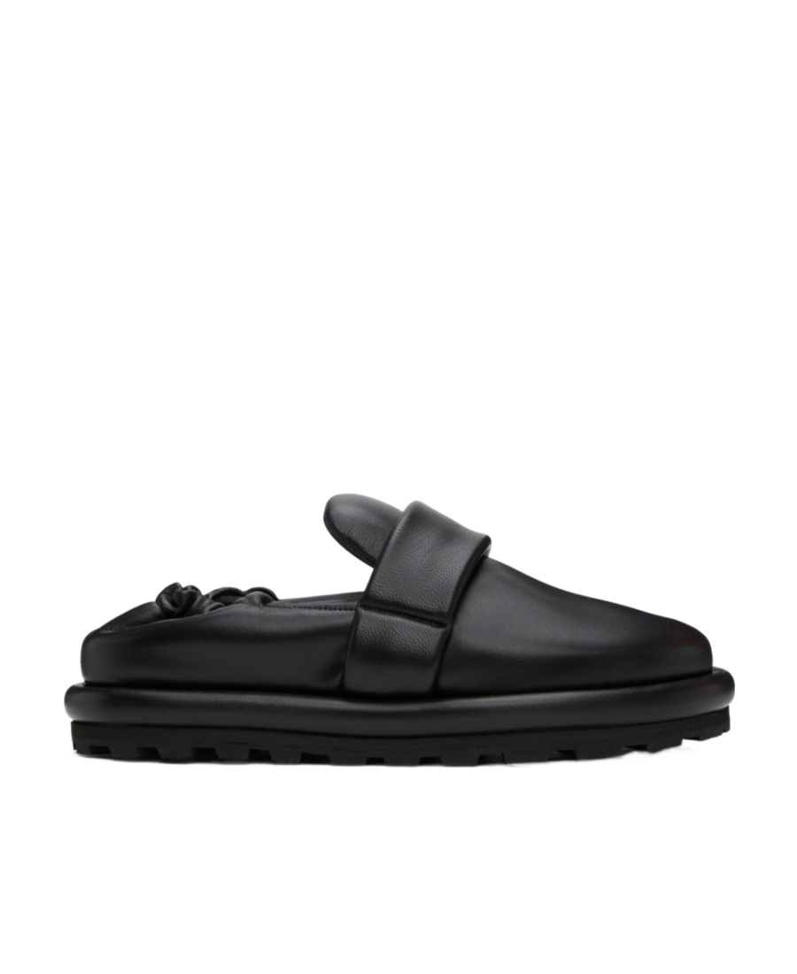 Jil Sander Round-headed Love Shoes In Black