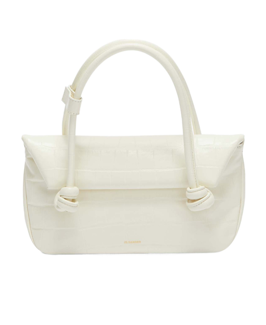 Jil Sander Knot Sm Shoulder Bag In White
