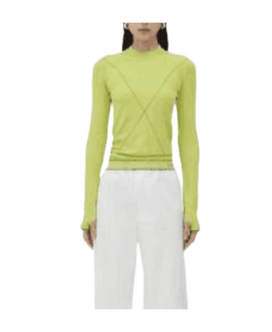 BOTTEGA VENETA EMBROIDERED-LOGO CREW NECK JUMPER