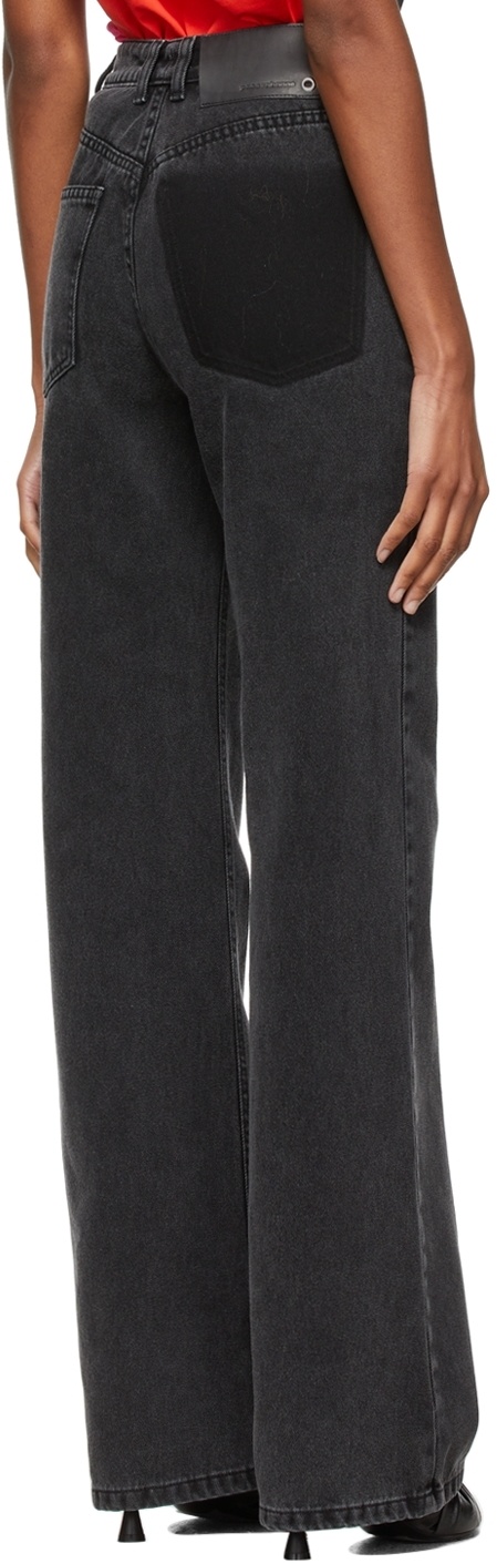 Rabanne 1969 Cotton Straight-leg Jeans In Black