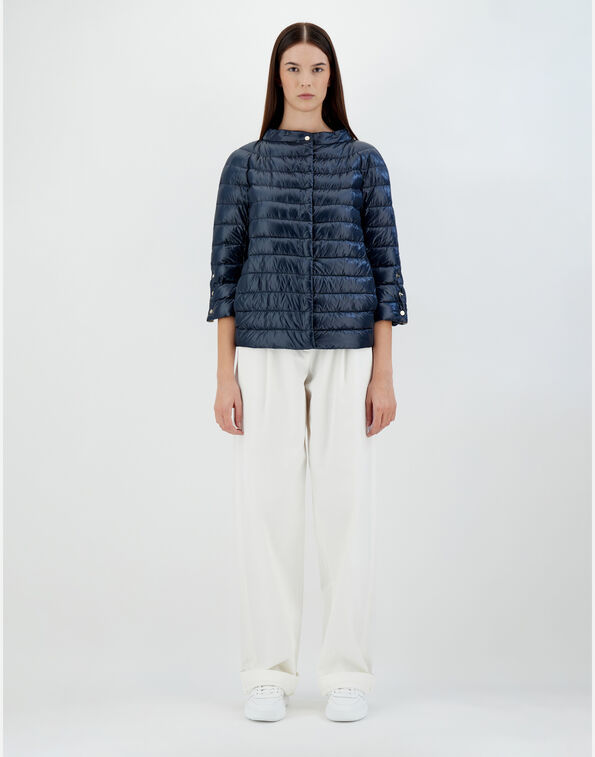 Herno Mock-neck Quilted Jacket In Black