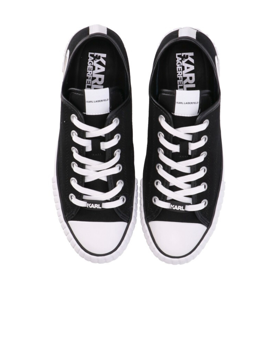 Karl Lagerfeld Kampus Max Lace-up Sneakers In Black