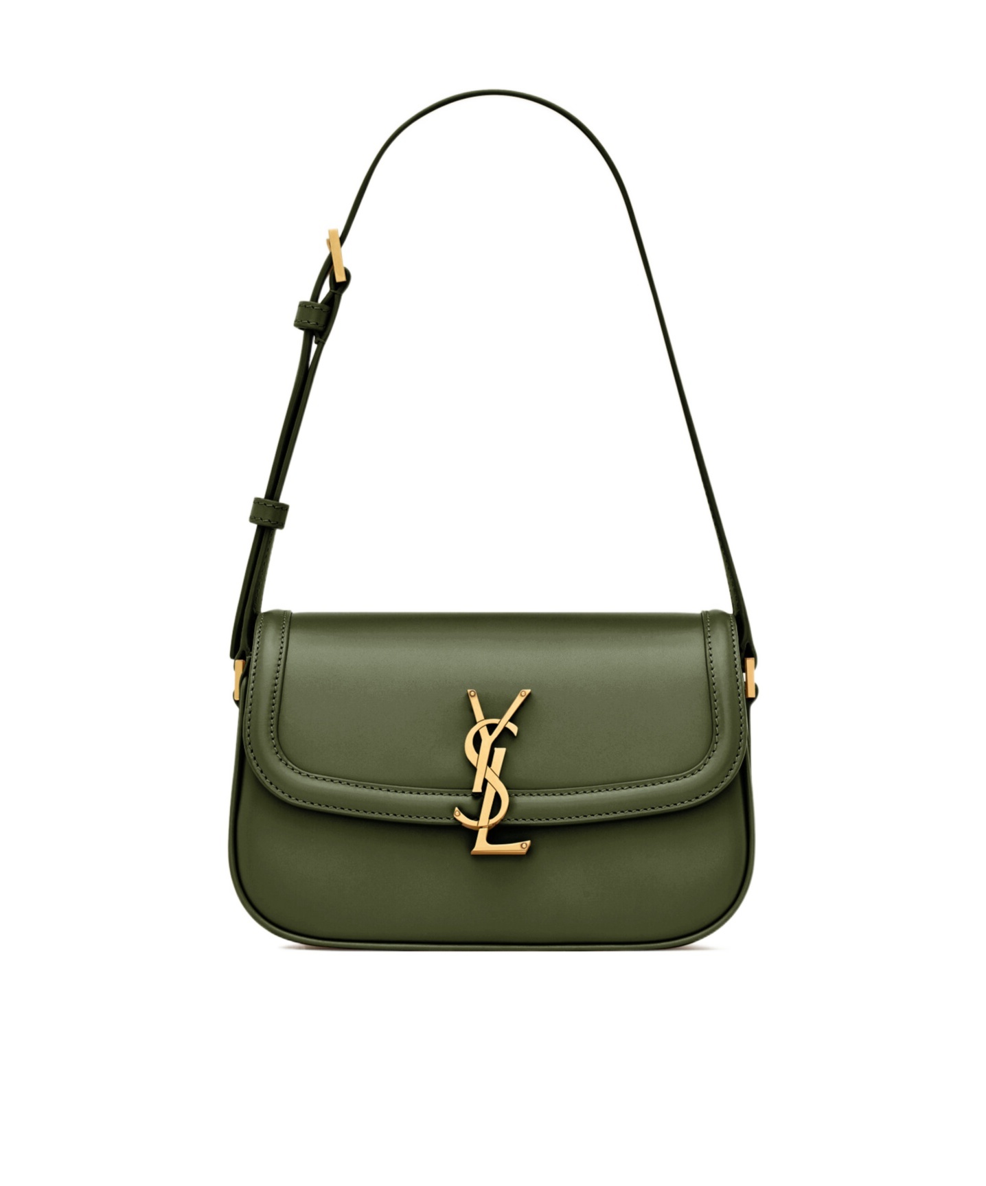 Saint Laurent Mini Solferino Shoulder Bag In Green