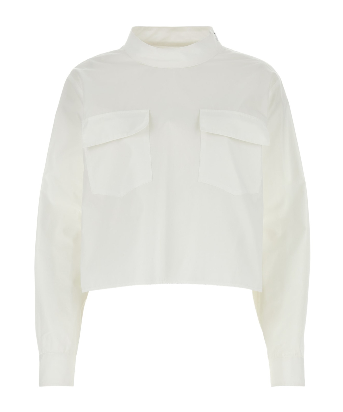 Givenchy Flap Pocket Top In White