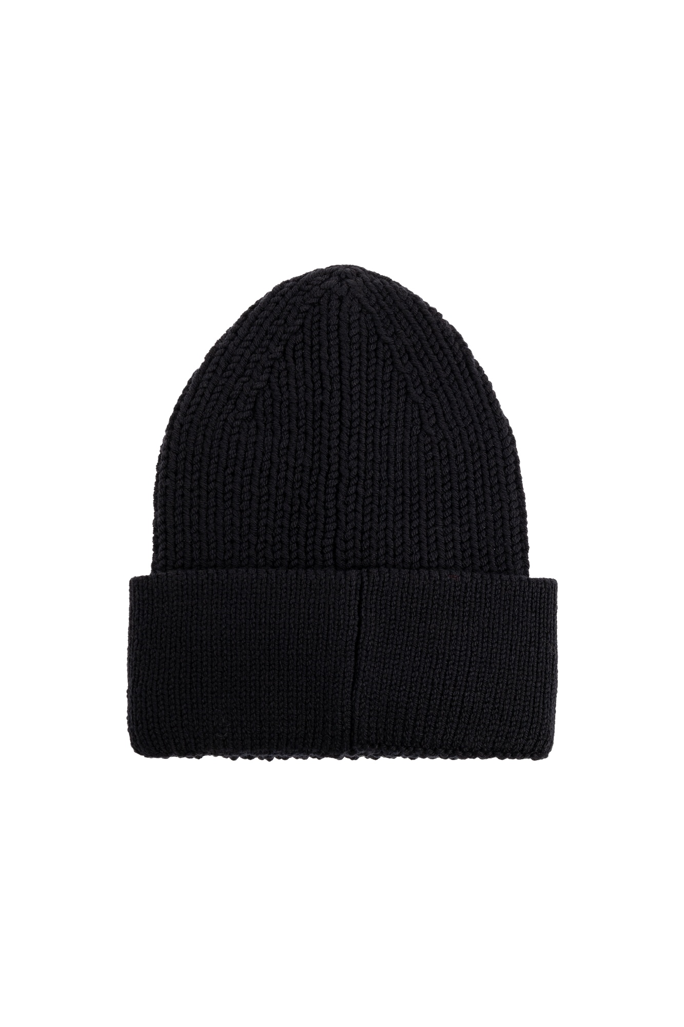 Dsquared2 Logo Patch Knitted Beanie In Black