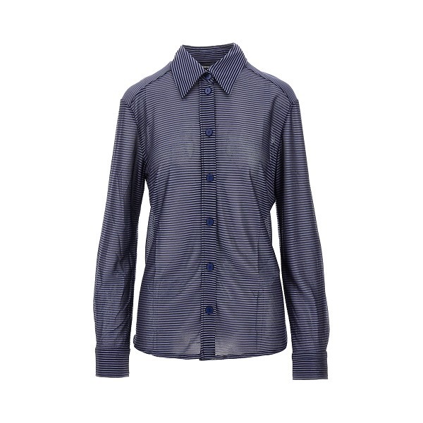 Shop Emporio Armani Striped Shirt In Black