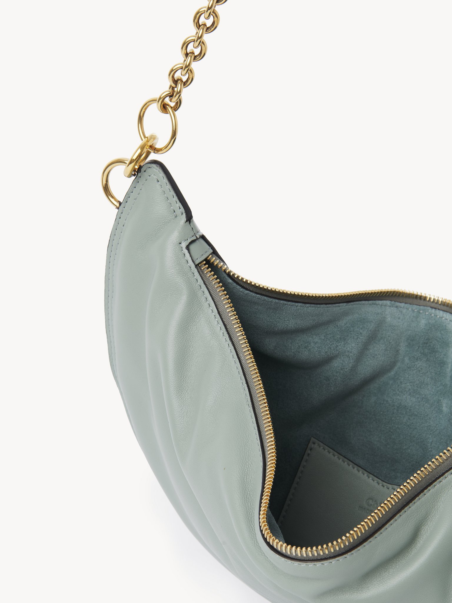 Chloé Sea Green Nappa Leather Chloe Icons Shoulder Bag