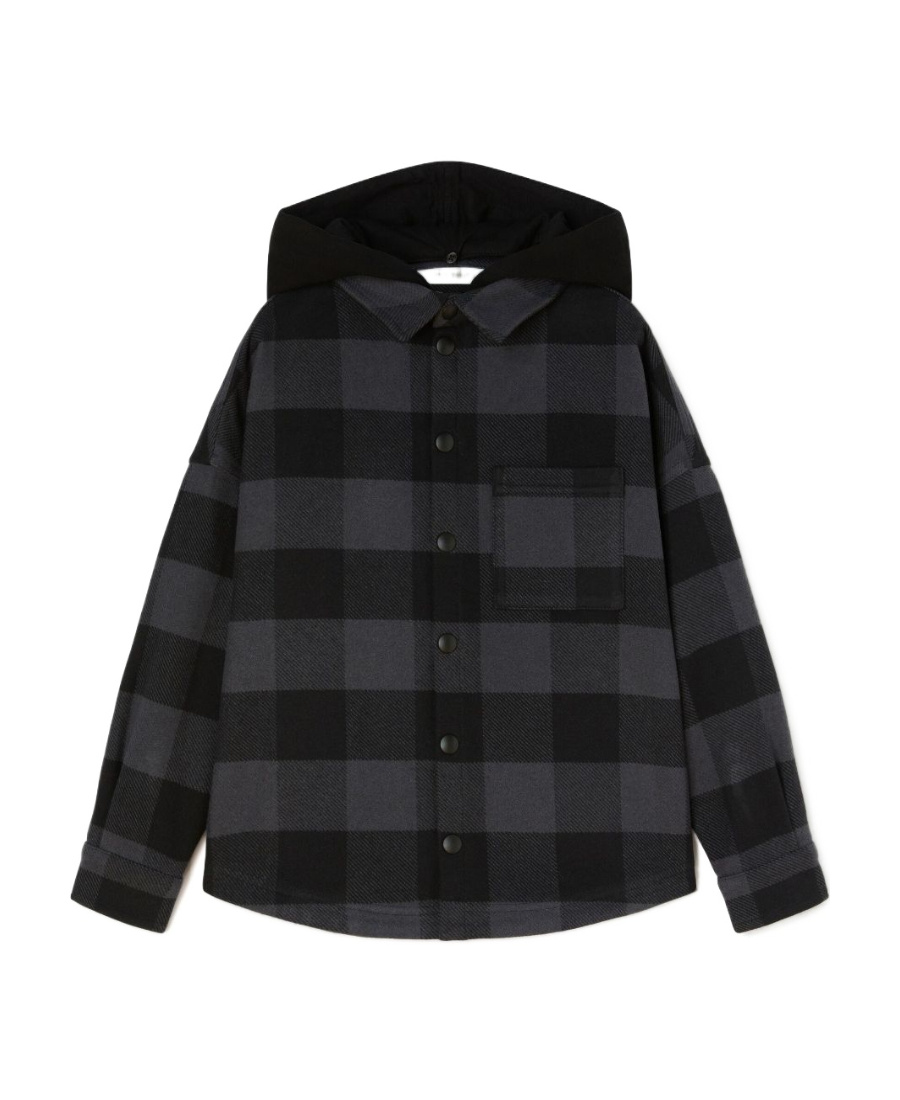 Palm Angels Logo-print Cotton Shirt In Black