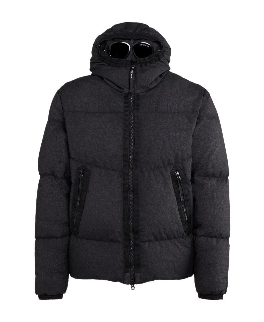 C.p. Company Co-ted Goggle Down Jacket In Black