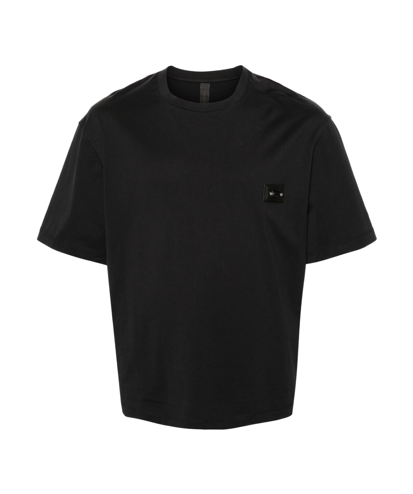 Neil Barrett Piercing-patch Cotton T-shirt In Black