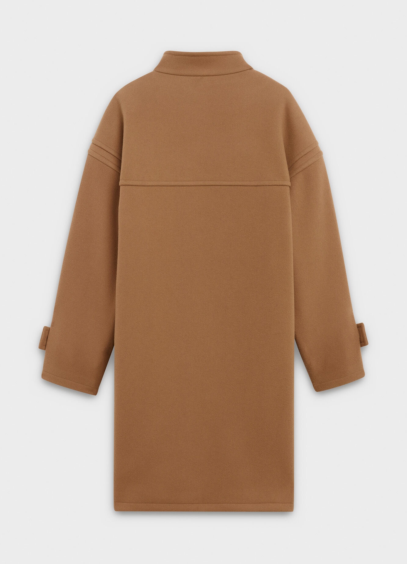 Celine Oversized High-neck Coat In Camel