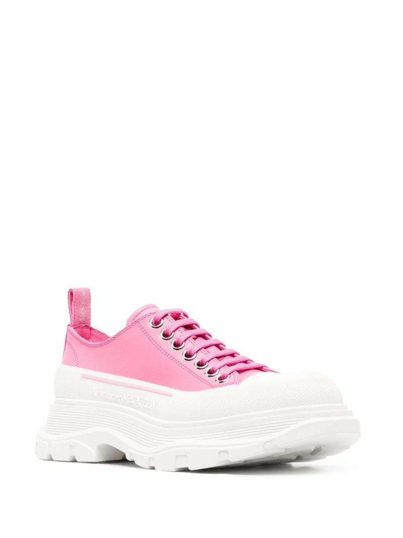 Alexander Mcqueen Chunky Platform Lace-up Sneakers In White