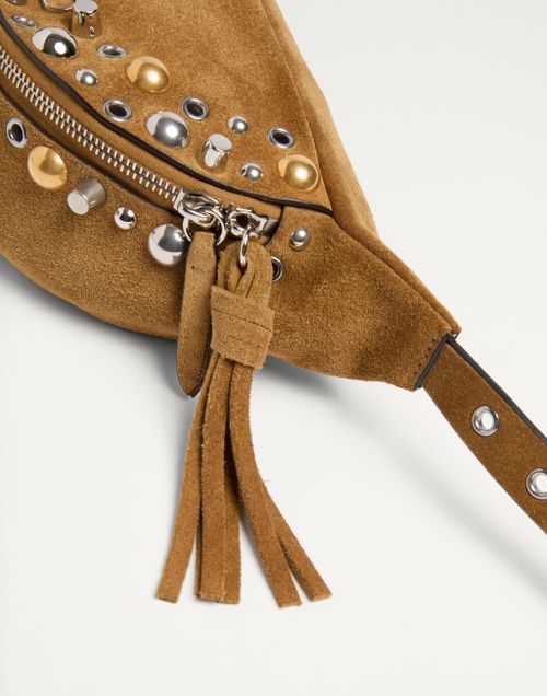 Valentino Zippered Waist Pack In Brown