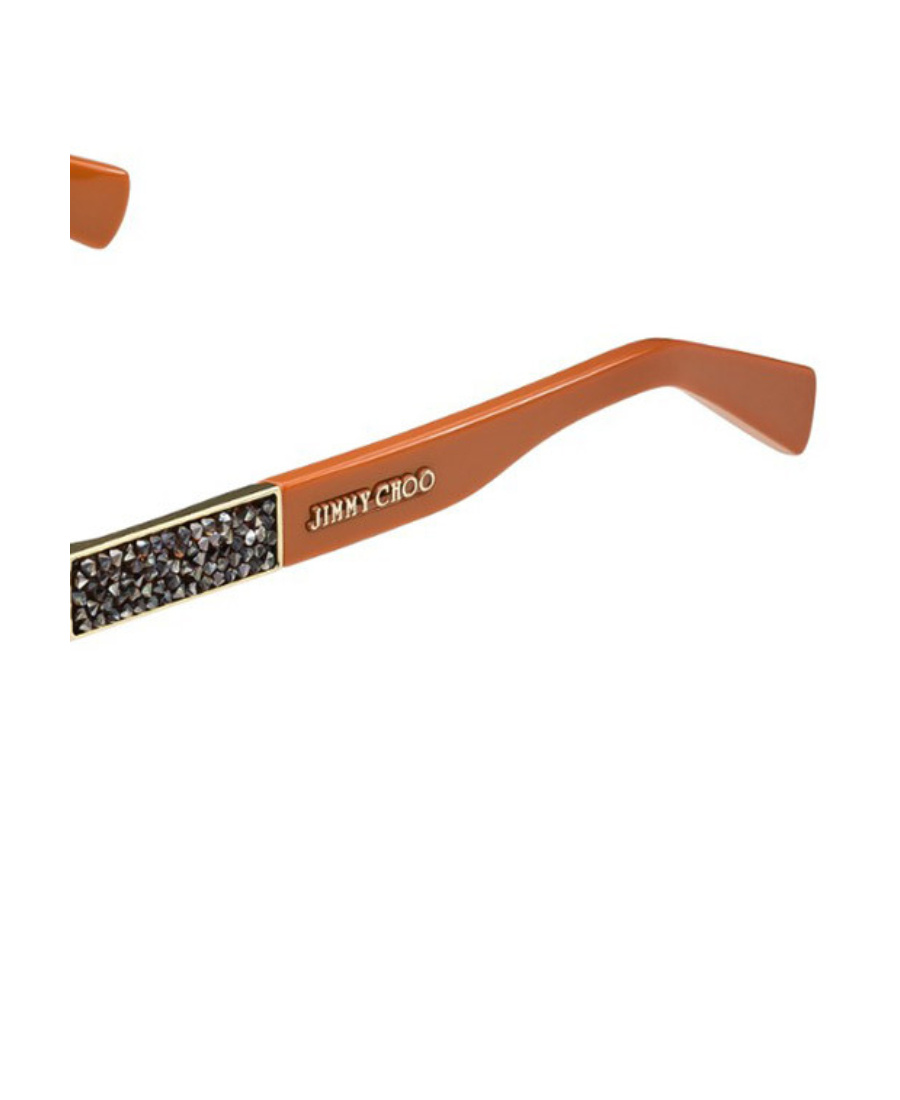 Jimmy Choo Round Sunglasses In Brown