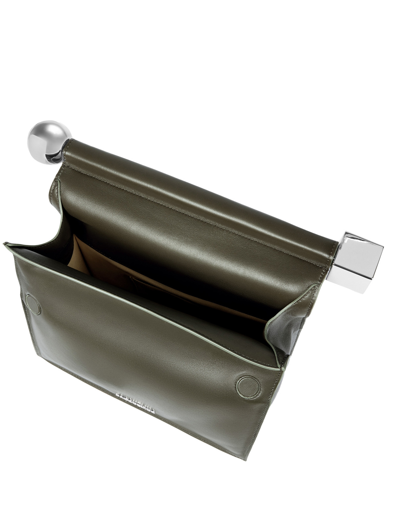Jacquemus La Pochette Foldover Clutch Bag In Green