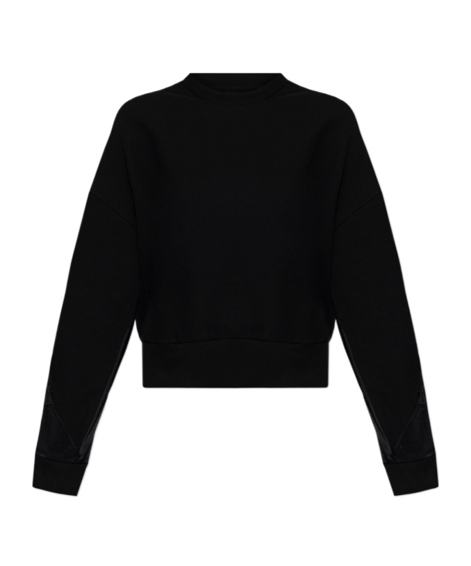 Allsaints Peggy Zip Sweatshirt In Black