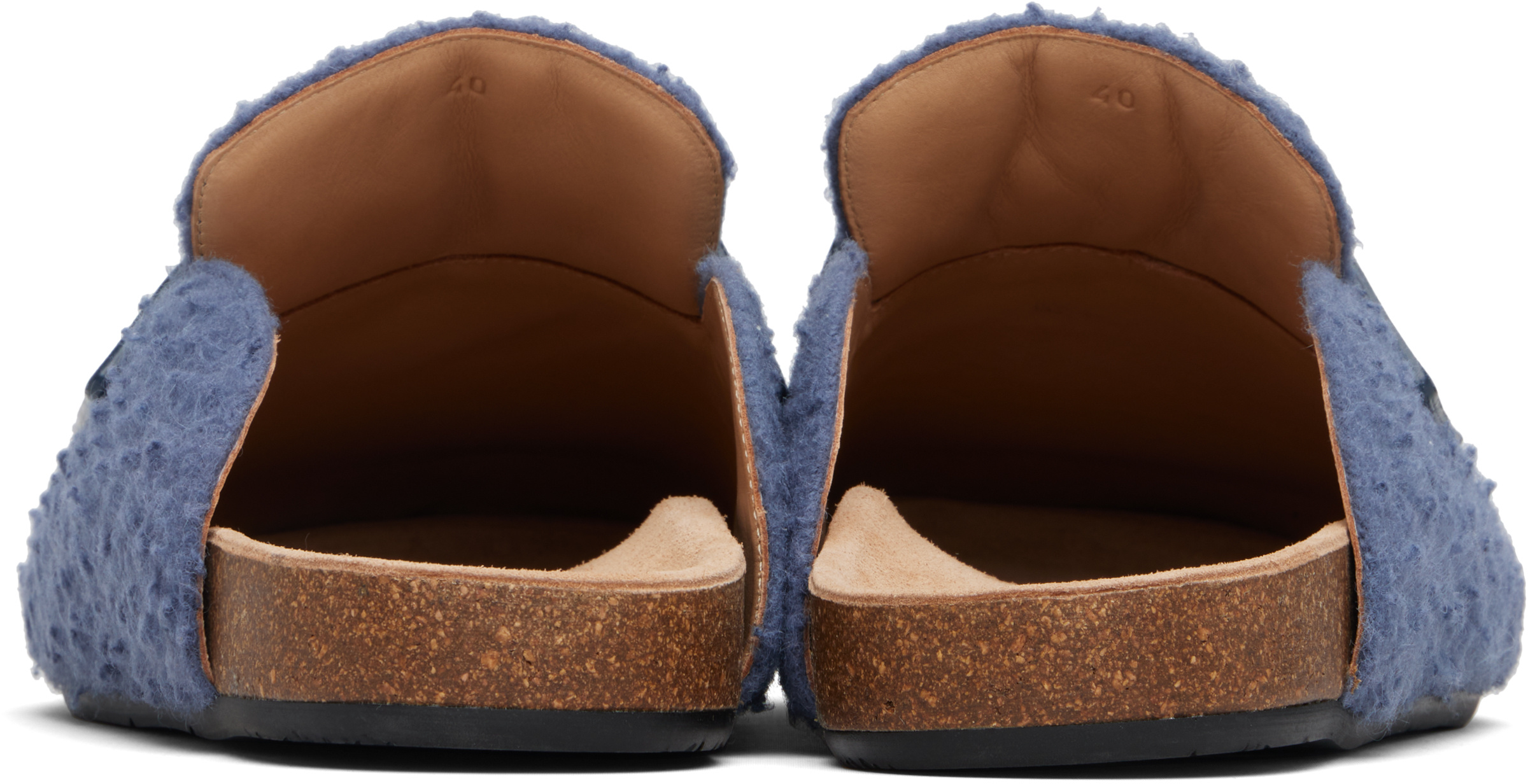 Jw Anderson Round-toe Mules In Blue
