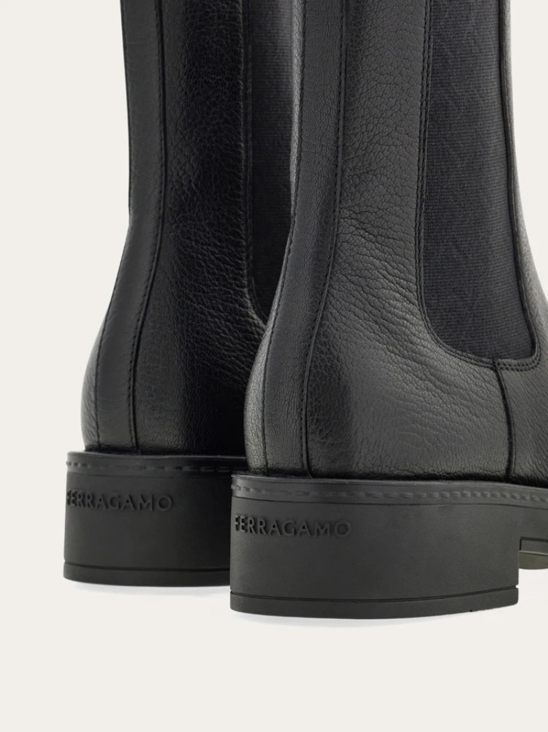 Ferragamo Chelsea Boot In Black