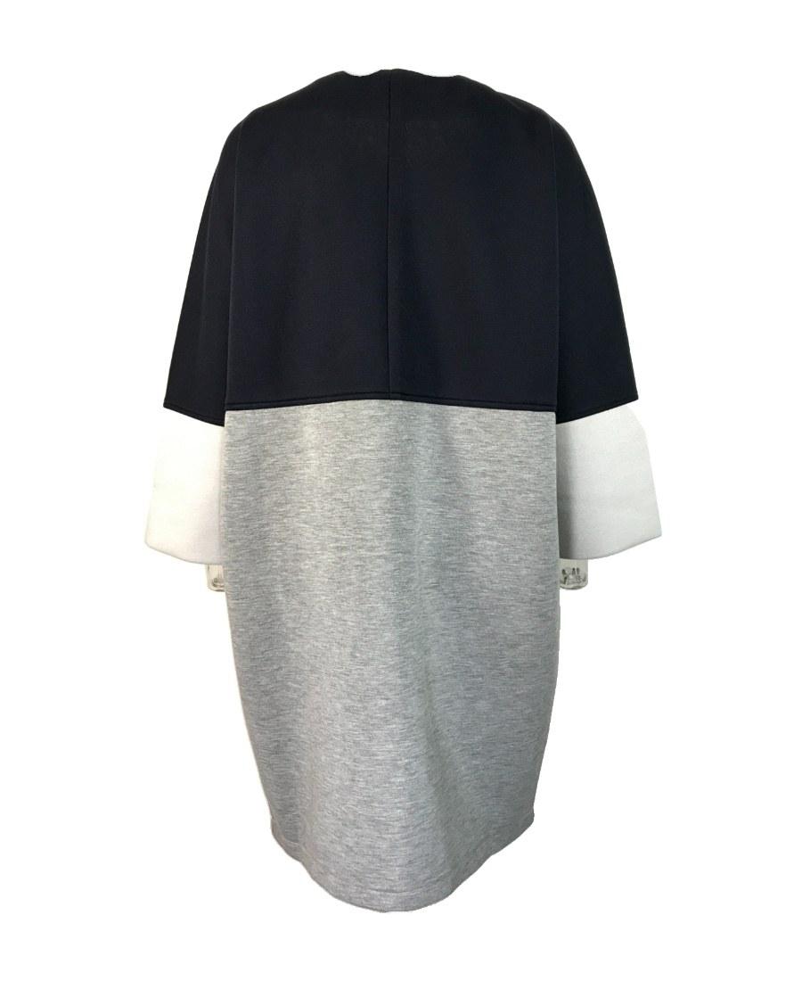 Weekend Max Mara Gnomi Logo Long Coat In Gray