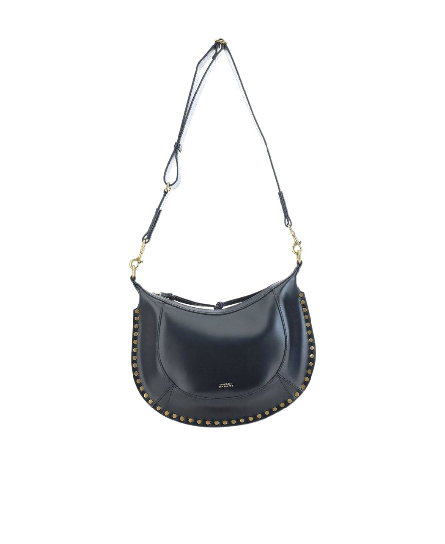 Shop Isabel Marant Logo Shoulder Bag In Black