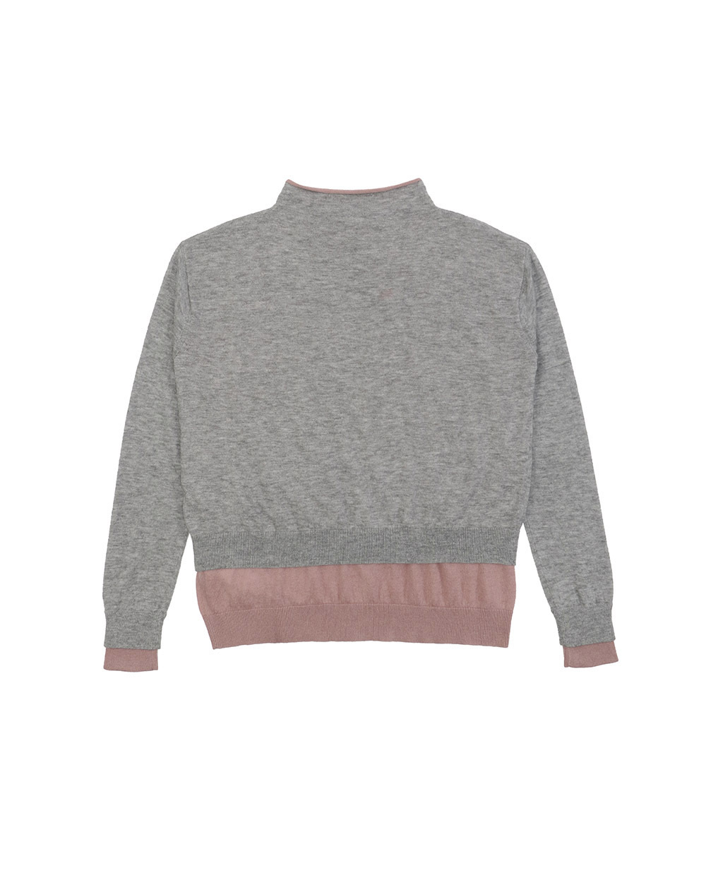 Max Mara Color Long-sleeved Pullover In Gray