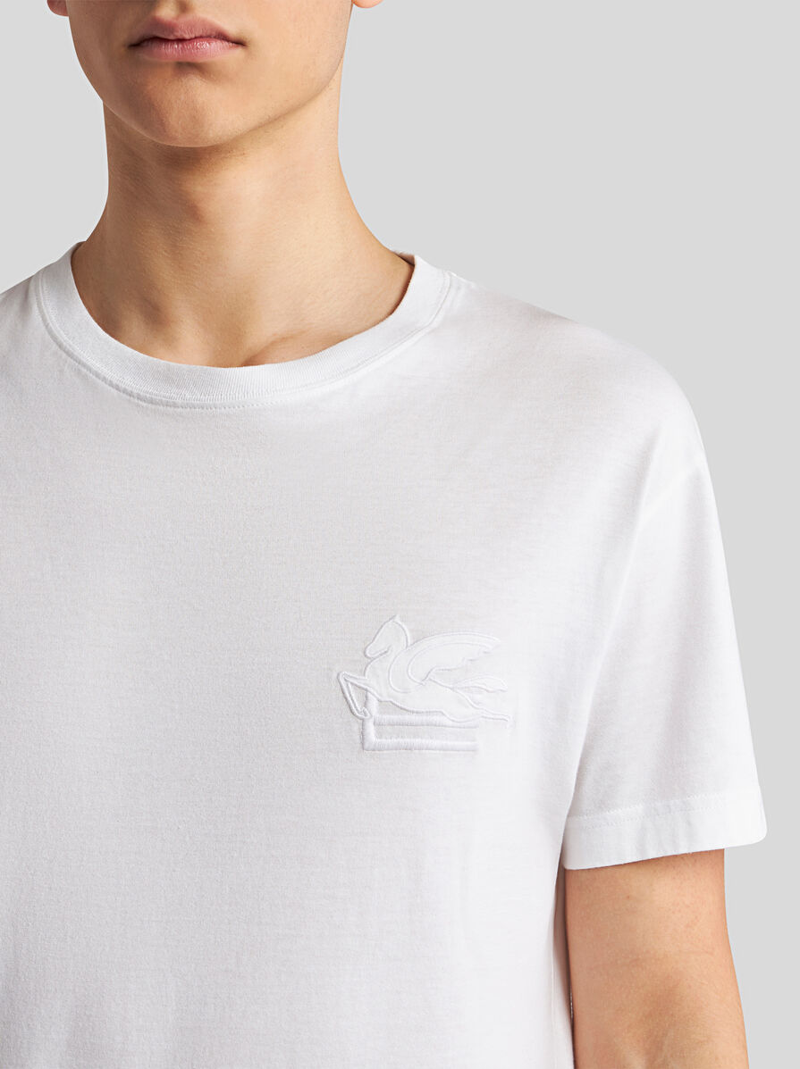 Etro Embroidered T-shirt In White