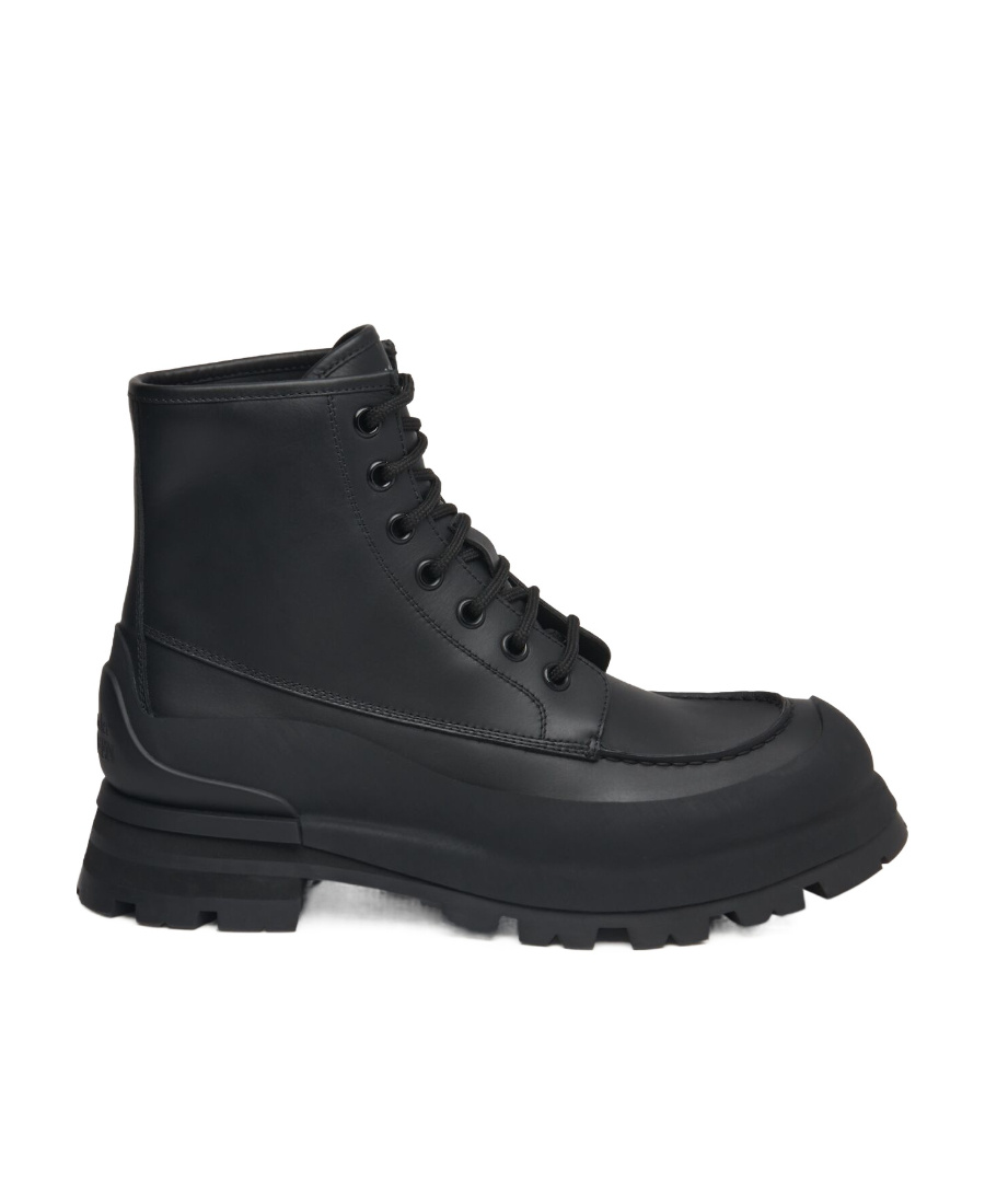 Alexander Mcqueen Alexander Mc Queen Wander Black Leather Boot In Black