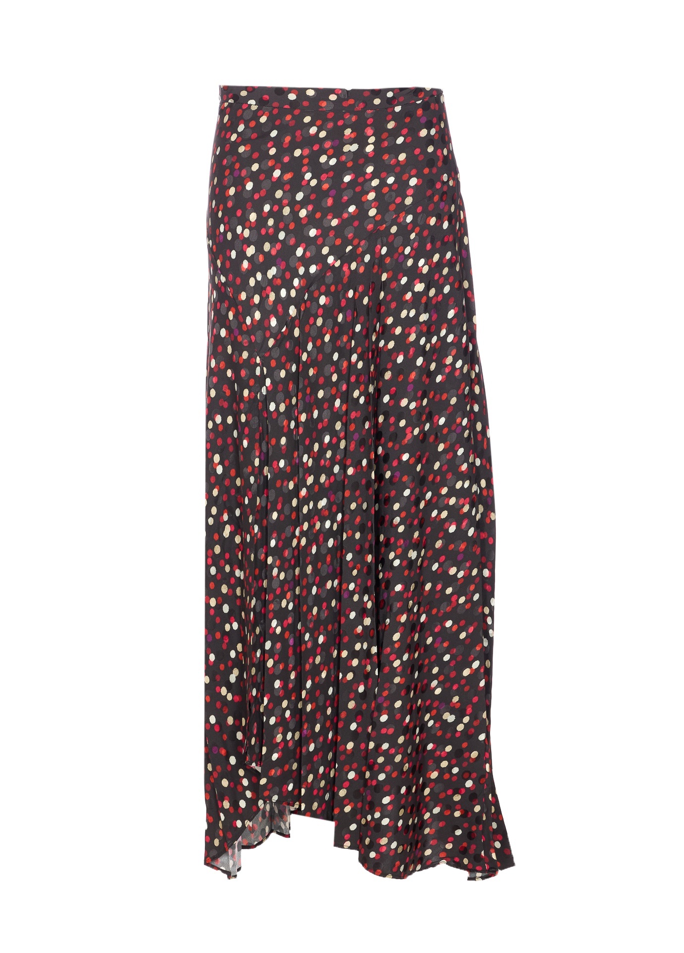 Isabel Marant High Waist Midi Skirt With Split Detail In Purple